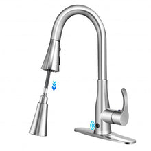 Load image into Gallery viewer, Touchless Kitchen Faucet with 360° Swivel Single Handle Sensor and 3 Mode Sprayer