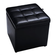 Load image into Gallery viewer, Foldable Cube Ottoman Pouffe Storage Seat