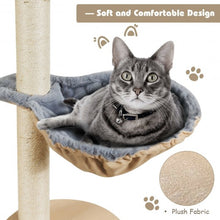 Load image into Gallery viewer, 56.5" Multi-Level Cat Tree Kitten Climbing Tower-Beige