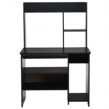 Load image into Gallery viewer, Hutch Storage Shelves Keyboard Tray Organizer Computer Desk
