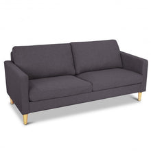 Load image into Gallery viewer, Upholstered Modern Fabric Love Seat Sofa-Gray