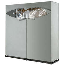 Load image into Gallery viewer, Portable Wardrobe Clothes Storage Organizer Closet with Hanging Rack