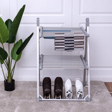Load image into Gallery viewer, 2-Tier Foldable Multifunctional Aluminum Stand Electric Dryer