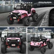 Load image into Gallery viewer, 12V Kids Ride On Truck RC Motorized Car with Spring Suspension and MP3 -Pink