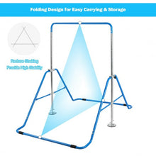 Load image into Gallery viewer, Expandable Gymnastics Training Bar Adjustable Junior Horizontal Kip Bar-Blue