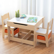 Load image into Gallery viewer, Kids Table and Chair Set with Storage Boxes