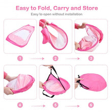 Load image into Gallery viewer, Pink Portable Kid Play House Play Tent with 100 Balls