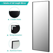 Load image into Gallery viewer, 59''Full Length Mirror Large Rectangle Bedroom Mirror-Black