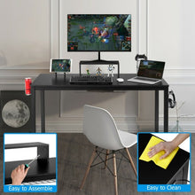 Load image into Gallery viewer, 55" Ergonomic Gaming Desk w/ Monitor Shelf
