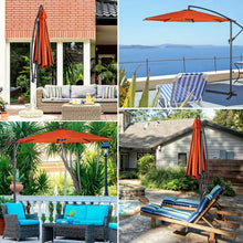 Load image into Gallery viewer, 10' Patio Outdoor Sunshade Hanging Umbrella-Orange