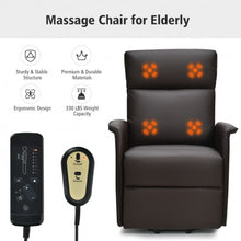 Load image into Gallery viewer, Electric Power Lift Recliner Chair with Remote Control-Coffee