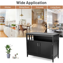 Load image into Gallery viewer, Modern Wooden Kitchen Storage Cabinet -Black