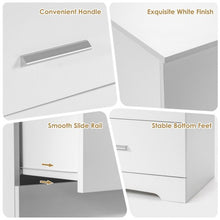 Load image into Gallery viewer, 6 Drawer Double Dresser Chest of Drawers Storage Cabinet Organizer-White