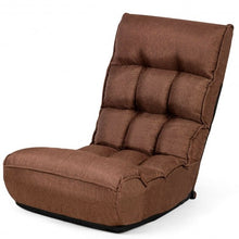 Load image into Gallery viewer, 4-Position Adjustable Floor Chair Folding Lazy Sofa
