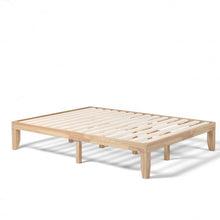 Load image into Gallery viewer, Queen Size 14" Wooden Bed Mattress Frame-Natural