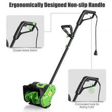 Load image into Gallery viewer, 12-Inch 9 Amp Electric Corded Snow Shovel Driveway Yard Snow Thrower-Green