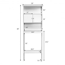 Load image into Gallery viewer, Bathroom Wood Organizer Shelf Storage Rack with Cabinet