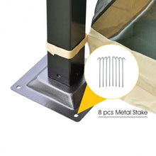 Load image into Gallery viewer, 2-Tier 10' x 10' Patio Shelter Awning Steel Gazebo Canopy