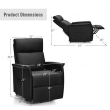 Load image into Gallery viewer, Electric Power Lift Recliner Chair with Remote Control-Black