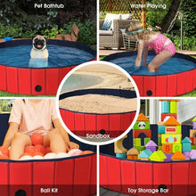 Load image into Gallery viewer, 55" Foldable Dog Pet Pool-Red