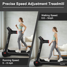 Load image into Gallery viewer, 3HP Folding Electric Treadmill Running Machine with Bluetooth Speaker-Red