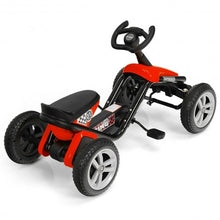 Load image into Gallery viewer, 4 Wheel Pedal Powered Ride on Racer Car for Kids-Red