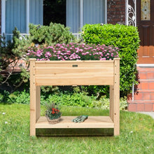 Load image into Gallery viewer, Raised Garden Elevated Wood Planter Box Stand