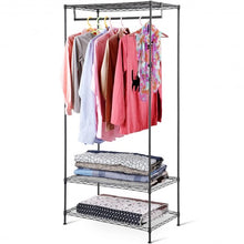Load image into Gallery viewer, 3-Tier Portable Clothing Rack Garment Hanger