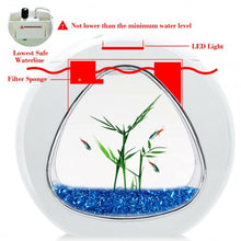 Load image into Gallery viewer, 1Gallon Fish Aquarium Tank with Filter Air Pump-White
