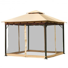 Load image into Gallery viewer, 2-Tier 10' x 10' Patio Shelter Awning Steel Gazebo Canopy