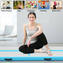 Load image into Gallery viewer, Air Track Inflatable Gymnastics Tumbling Mat with Pump-Blue