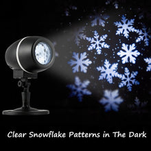 Load image into Gallery viewer, Christmas Snowflake LED Projector Lights Outdoor Waterproof with Remote Control