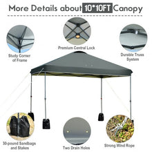 Load image into Gallery viewer, 10'x10' Outdoor Commercial Pop up Canopy Tent-Gray