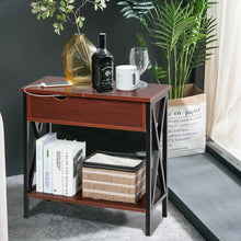 Load image into Gallery viewer, Flip Top End Table Sofa Side Console Table-Coffee