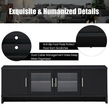Load image into Gallery viewer, 70" Media Entertainment TV Stand with Storage Cabinet-Black