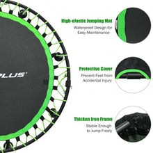 Load image into Gallery viewer, 47" Folding Trampoline Fitness Exercise Rebound with Safety Pad Kids and Adults-Green