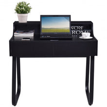 Load image into Gallery viewer, Classic Study Writing Computer Desk with 2 Drawers
