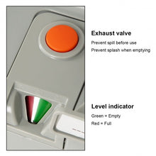 Load image into Gallery viewer, 5.3 Gallon Portable Travel Toilet with Piston Pump Flush