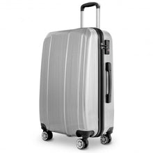 Load image into Gallery viewer, GLOBALWAY 3 PC 20" 24" 28" Luggage Set Suitcase Spinner w/ TSA Lock-Silver