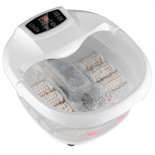 Load image into Gallery viewer, Foot Spa Tub with Bubbles and Electric Massage Rollers for Home Use-White