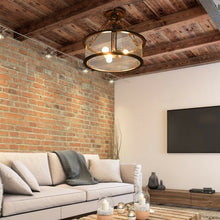 Load image into Gallery viewer, 3-Light Flush Mount Ceiling Light