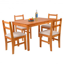 Load image into Gallery viewer, Dining Room Rectangle Table with Wood Legs