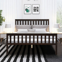 Load image into Gallery viewer, Wood Bed Frame Support Platform with Headboard and Footboard