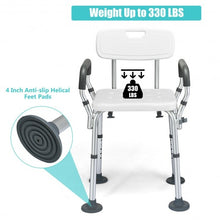 Load image into Gallery viewer, Shower Chair Spa Bathtub with Removable Armrests & Back