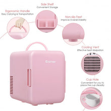 Load image into Gallery viewer, 4 Liter Mini Cooler Warmer Fridge Portable-Pink