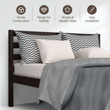 Load image into Gallery viewer, Full Size Bed frame Foundation with Solid Wooden Slat Suppor