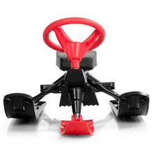 Load image into Gallery viewer, Kids Snow Sand Grass Sled w/ Steering Wheel and Brakes-Red