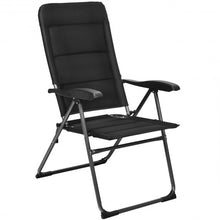 Load image into Gallery viewer, Set of 4 Patio Folding Chairs with Adjustable Backrest-Black