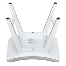 Load image into Gallery viewer, Modern Dressing Makeup Stool with Concave Seat Rubberwood Legs-White