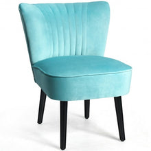 Load image into Gallery viewer, Set of 2 Armless Upholstered Leisure Accent Chair-Turquoise